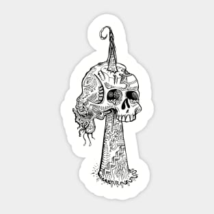 Psychedelic Impalement Sticker